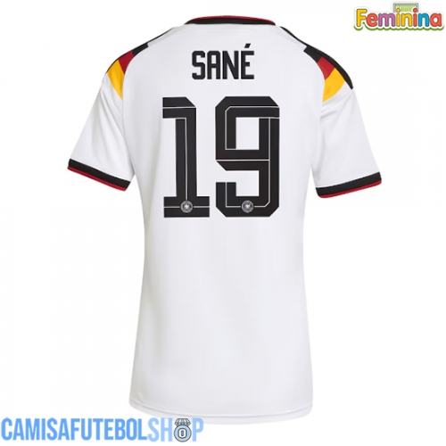 Camisa de time de futebol Alemanha Leroy Sane #19 Replicas 1º Equipamento Feminina Mundo 2026 Manga Curta